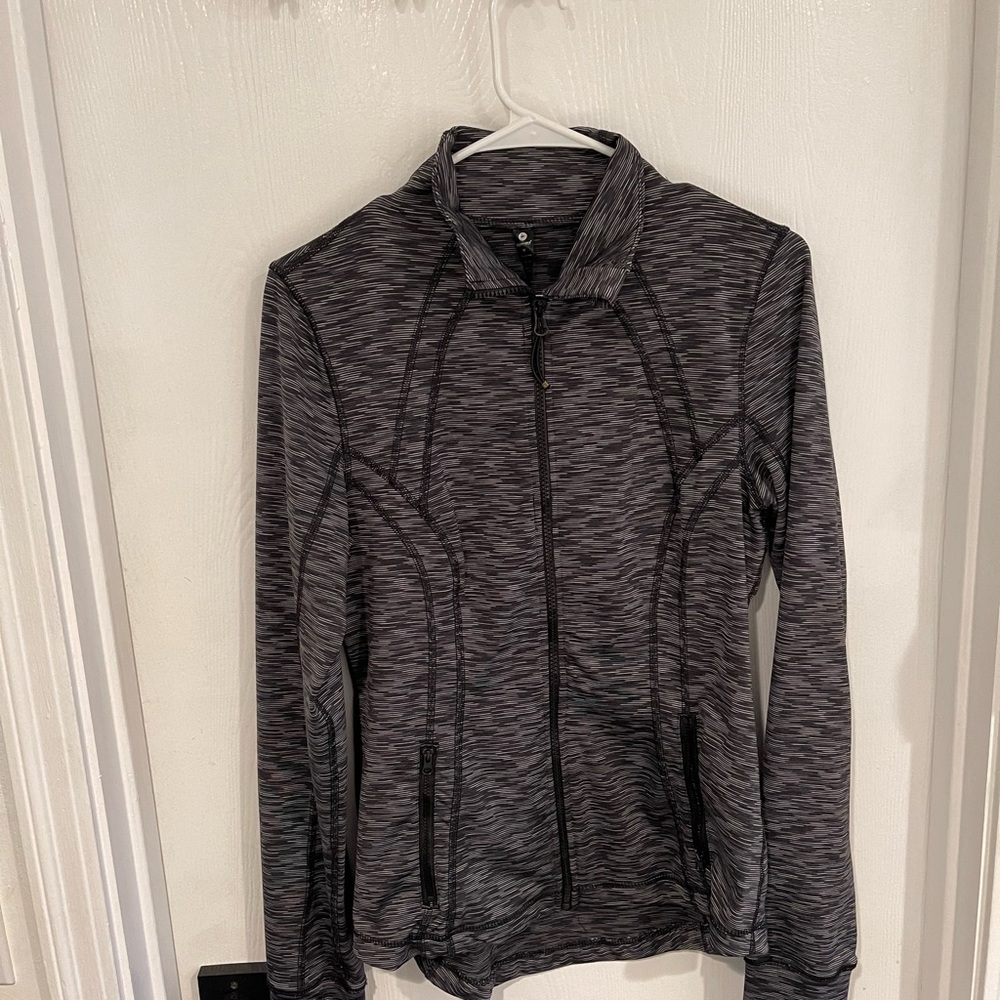90 Degree By Reflex Gray Zip-Up Hoodie
